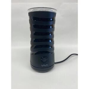 VAVA Electric Milk Frother with Detachable Base - Black New Tested in Open Box